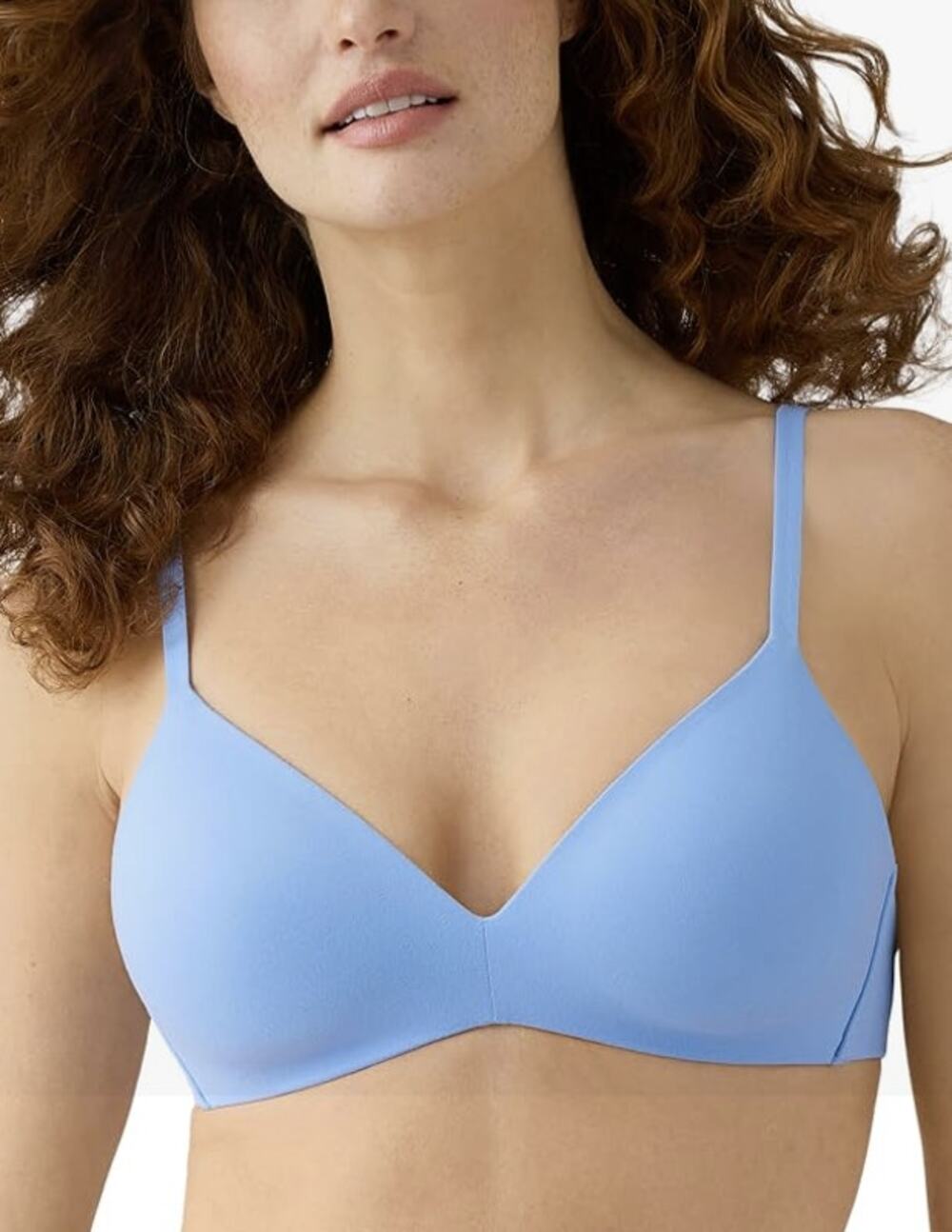 Wacoal Women's 32D Bel Air Blue How Perfect Soft Cup Wire-Free Bra D15-1